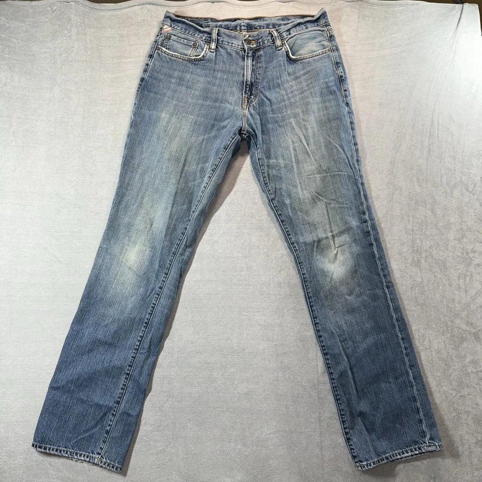 Denim Supply Ralph Lauren Slouch Jeans Mens 34x34 Distressed American Flag - Image 2 of 4