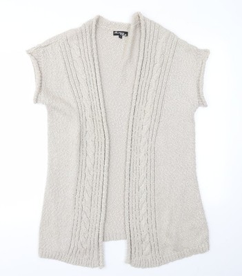 Boutique Belle Damen Strickjacke Pullover Beige Größe L