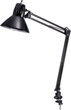Office VLF100 LED Swing Arm Desk Lamp with Clamp Mount, 36" Reach, Includes LED