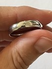 Silver Colored High Polish Wedding Band Ring Minimalist Statement — photo 3