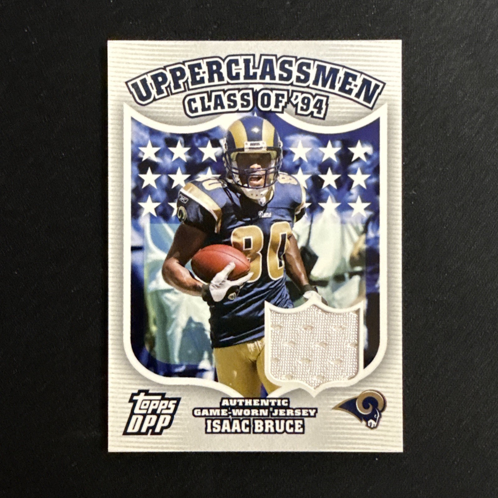 2006 Topps DPP - UC Relics Isaac Bruce #UC-IB (MEM) GAME WORN - St. Louis Rams