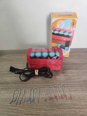 Remington All That Quick Curl Set Hot Rollers Travel 10 Curlers Complete Set 