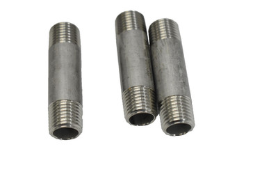 Stainless Steel Pipe Nipple SCH40 1/4'' x 2'' 304L Threaded Fittings Set of 3 New