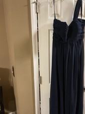 Bill Levkoff Bridesmaid Wedding Dress Navy Blue Size 12 New. No Tags. UnWorn