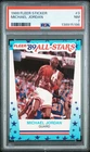 1989 Fleer All-Star Sticker #3 Michael Jordan PSA 7 NM! Tough Card!