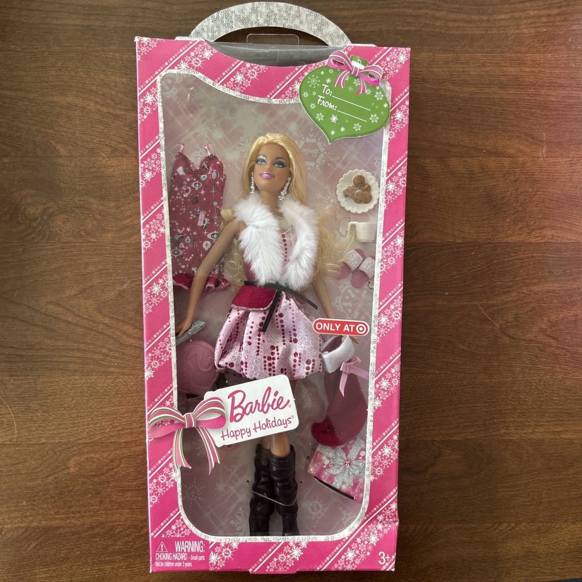 NIB HAPPY HOLIDAYS BARBIE DOLL 2009 TARGET EXCLUSIVE T4316 | eBay