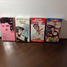 Lot of 4 Brand New Sealed Elvis Presley VHS Tapes Movies