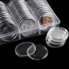 100Pcs Coin Capsule Holder for Jefferson/Buffalo Nickel Quarter Ounce Gold Eagle