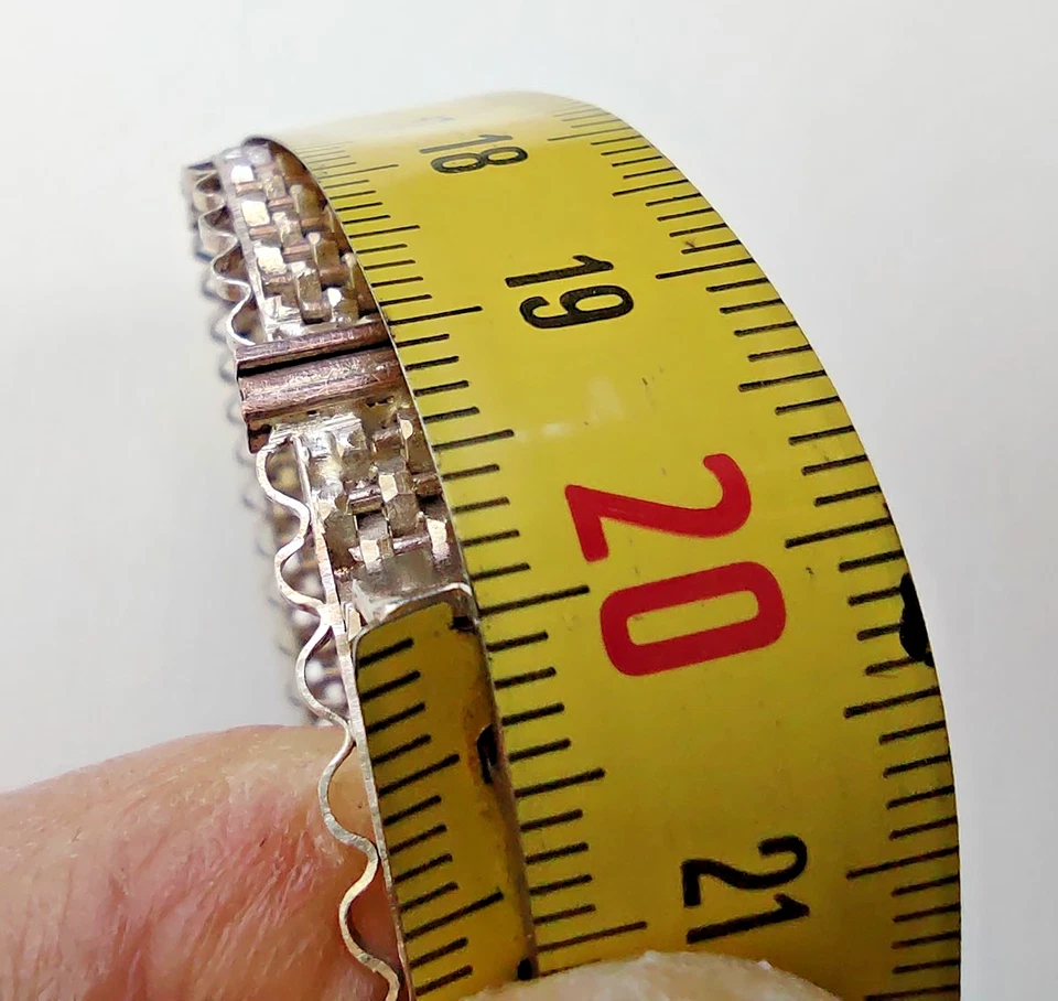 Bracciale rame e argento x Donna modello Schiava maglie intrecciate Grecia 1980 - Immagine 4 di 4