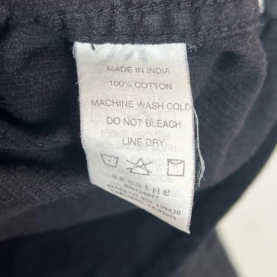 Prana Mens Long Sleeve Small Black Corduroy Pearl Snap Western Casual Comfy Cozy - Image 3 of 4