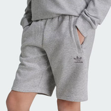 Adidas Originals Trefoil Essentials Gray Shorts Youth Boys size M 11-12 Yrs. 