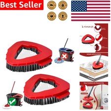 Effortless Cleaning with 2 Pc Hard Bristle Scrub Brush for EasyWring System
