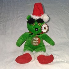 Celebrity Bears "Who Stole Xmas " Grinch Bear Plush Doll Toy Christmas