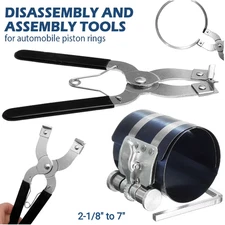 2-1/8" to 7" Piston Ring Compressor Professional Piston Install Tool & Wrench✅