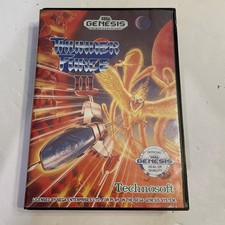 Thunder Force III (Sega Genesis, 1990) Cartridge In Box- Tested