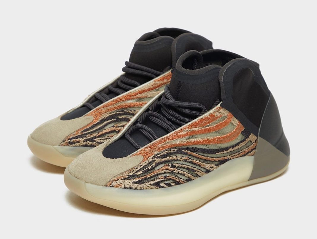 adidas Yeezy QNTM Flora Basketball Shoes Flash Orange GW5314 Men's