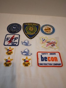 LOT /11 STATE OF TEXAS LONESTAR STATE DALLAS HOUSTON FREER LEANDER MIXED PATCHES