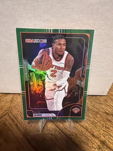 2025-26 Topps NBA Hoops Miles McBride Green Hoops #137 Knicks