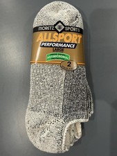 2 Pairs Moretz Sports Allsport Performance Ankle Socks Sz Large 86 Cotton