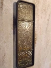 Tiffany Studios NY Bronze Carmel Glass Pineneedle Pen Tray #1004