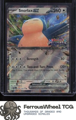 Snorlax ex (Prismatic Evolution Stamped) 076/131 - Misc. Cards & Products - (NM)