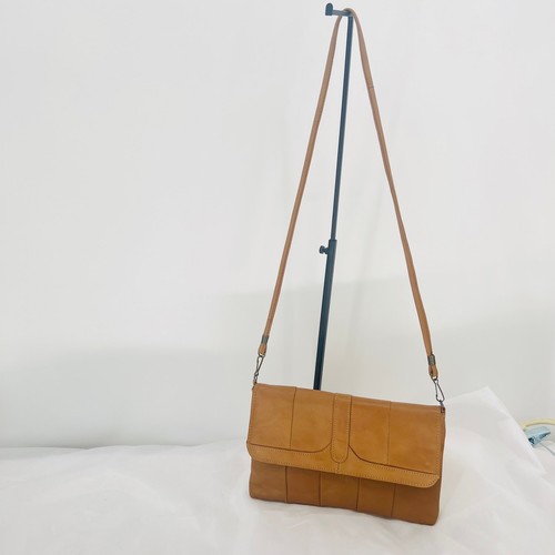 Genuine Leather Clutch With Detachable Strap Unbranded Minimalist Twee Neutral