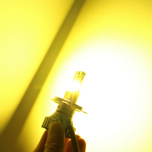 Alla Lighting H4 9003 LED Golden YELLOW LED Car Headlights Conversion Bulb Lamp - Picture 3 of 10