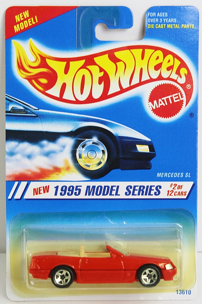 Hot Wheels 1/64 1989 Mercedes SL No342 1995 Model Series #2 of 12 Cars