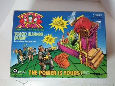 1991 Tiger Toys Captain Planet and the Planeteers Toxic Sludge Dump set NIB NIP