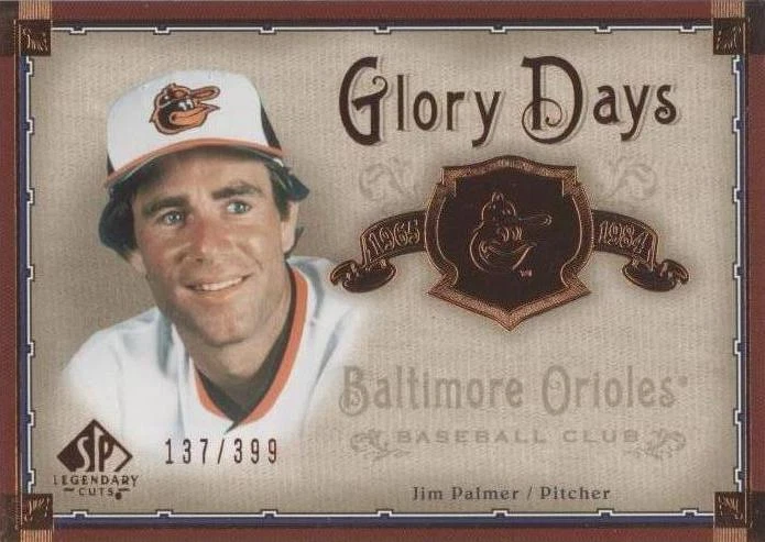 2005 SP Legendary Cuts - Jim Palmer #GD-JP