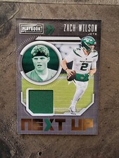 2021 Playbook Zach Wilson Next Up Jersey Rookie Card Jets RC NXT-ZWI 🔥📈