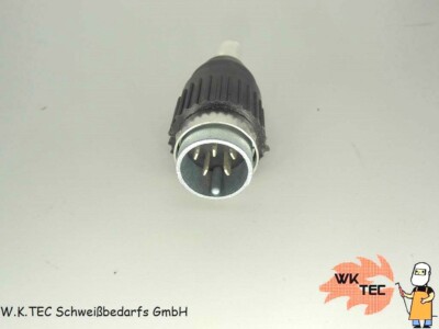 5 Pol Steuerleitung Stecker passend  Amphenol   Tuchel WIG TIG Schweißgerät