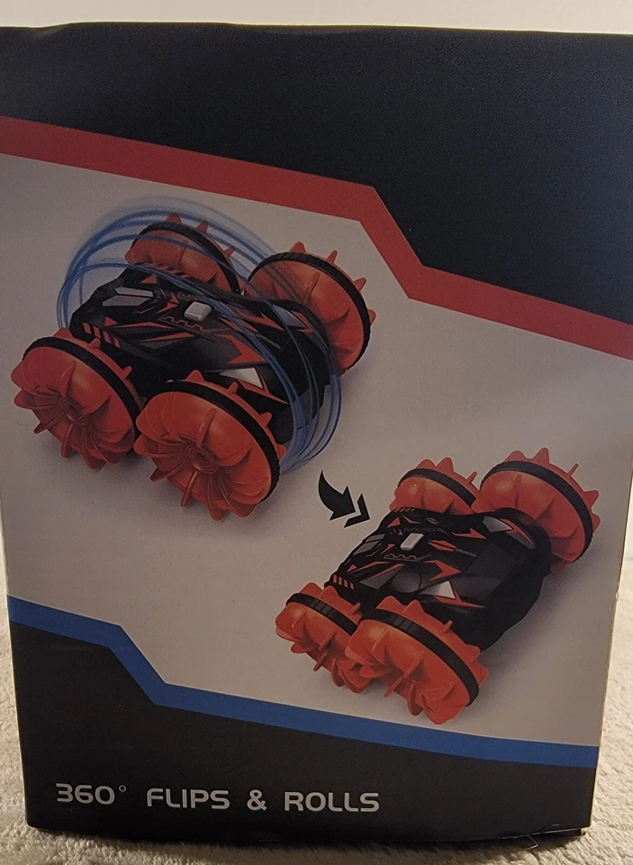 2.4G SplashRover RC Amphibian Stunt Remote Control Vehicle Double Sided Rolling - Image 2 of 4