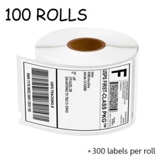 100 ROLLS Shipping Label for DYMO 30256 Labelwriter LW 400 450 Turbo 4XL 2.3"x4"