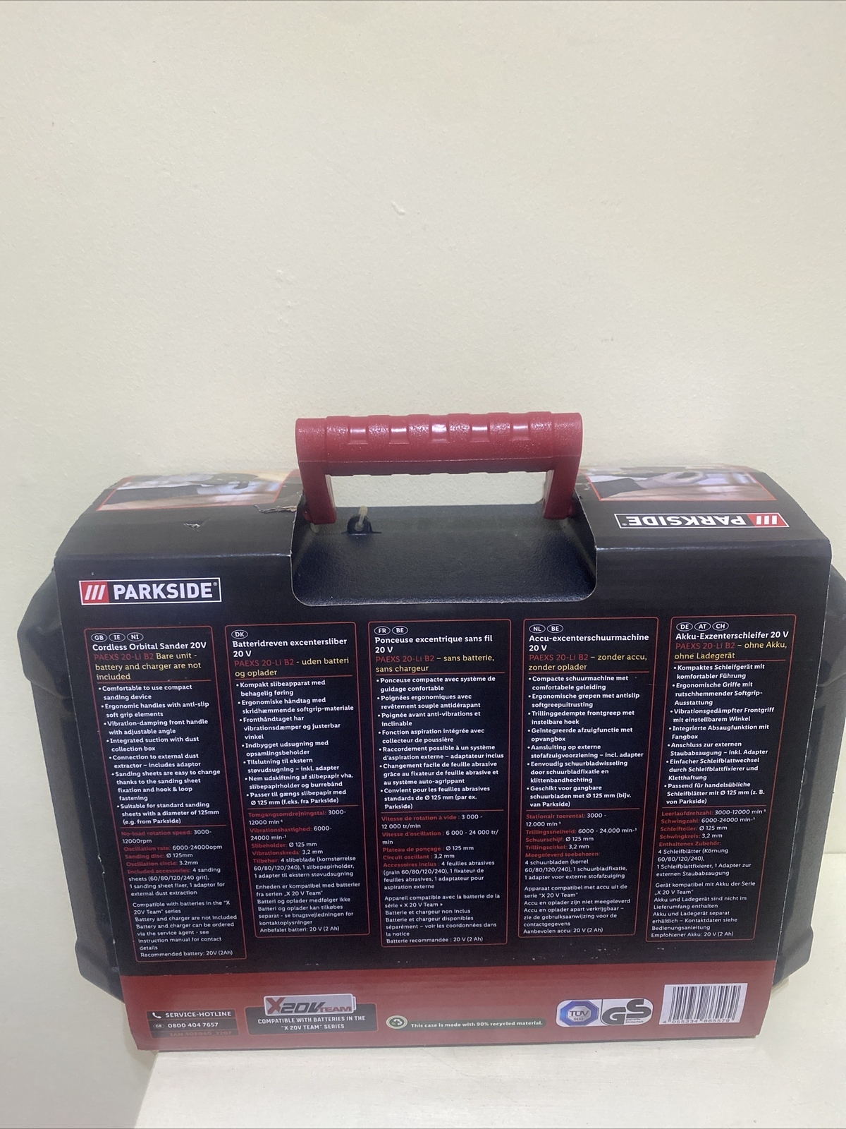 Parkside 20V Cordless Orbital Sander Bare Unit ONLY PAEXS 20 Li B2 eBay