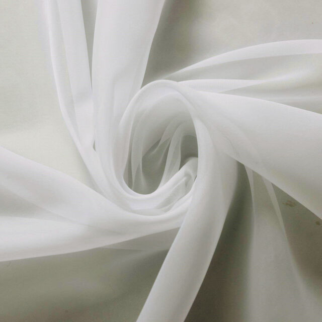 OFF white Voile Fabric by the meter 150cm and 300cm Wedding Event Ceiling Drapes
