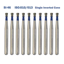 Dental Diamond Burs SI-46 FG Single Inverted Cone for High Speed Handpiece
