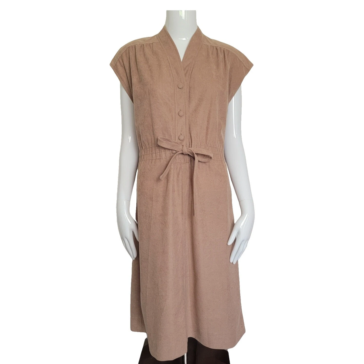 Vestidos Vintage cotidiana Marrón para Mujeres