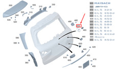 Neu MERCEDES-BENZ GLS X167 Heckklappenabzeichen A1678171300