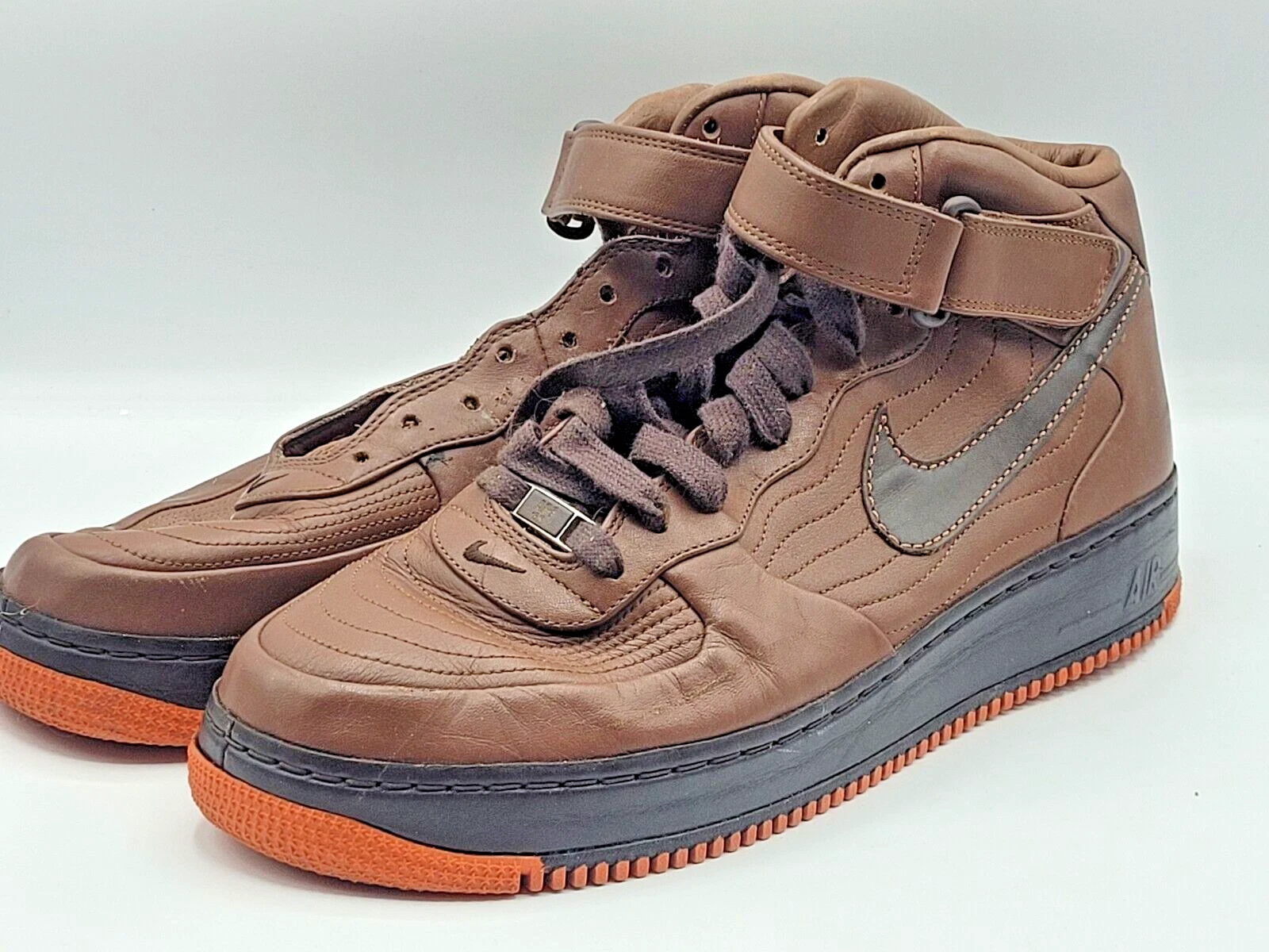 Nike Air Force 1 Mid Supreme Charles Barkley CB34 #317294 221 marron orange taille 12