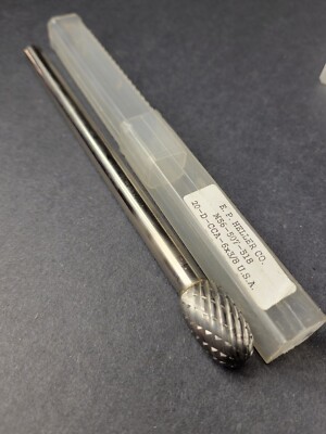 USA! 5/8" Carbide Head Burr 6⅜" Rotary File ⅜" Shank Milling Mandrel ...
