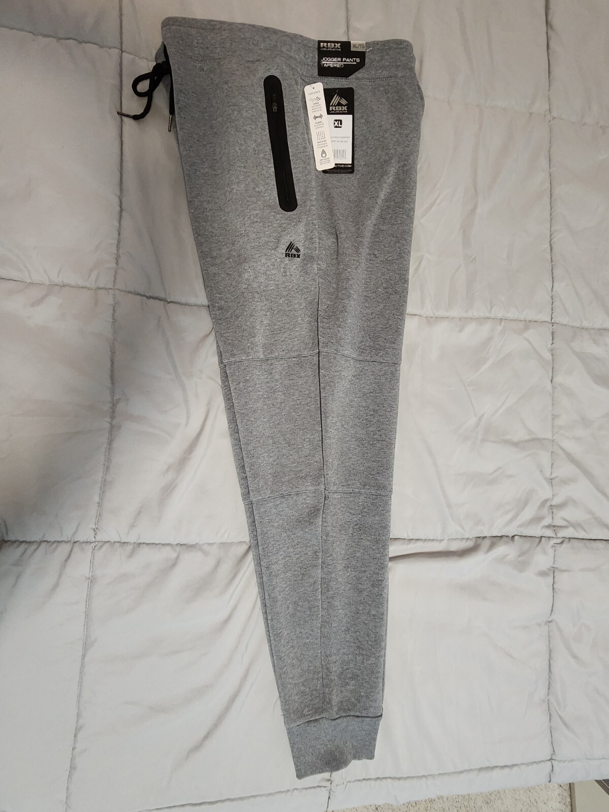 RBX Men's Jogger Pants Tapered XL NWT Gray eBay