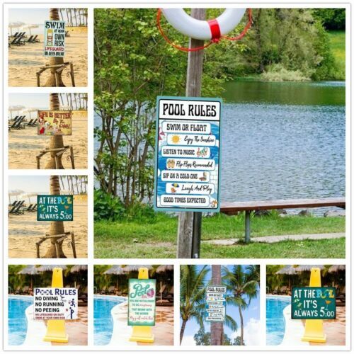 Pool Zone Metal Street Sign 16