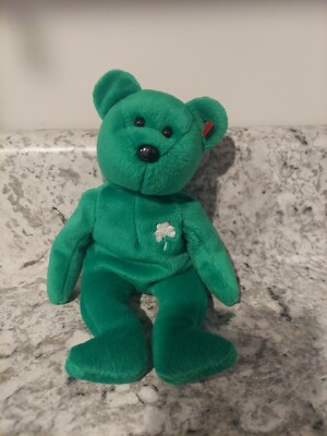 BEANIE BABY-1997-NAME ERIN-NO EAR TAG ONLY BOTTOM TAG