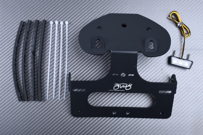 Support de plaque d'immatriculation Buell 1125 R en acier découpé au laser