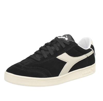 Diadora Kick - Low Sneaker aus schwarzem Wildleder - Größe 42 [8 US 26,5cm] Schuhe