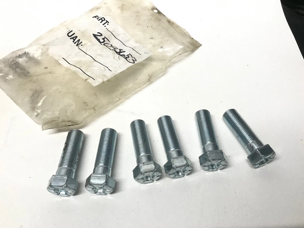 LOT OF 6 - GENUINE MACK OEM 25093653 Hexagon Screw Mach - 3AX1665  