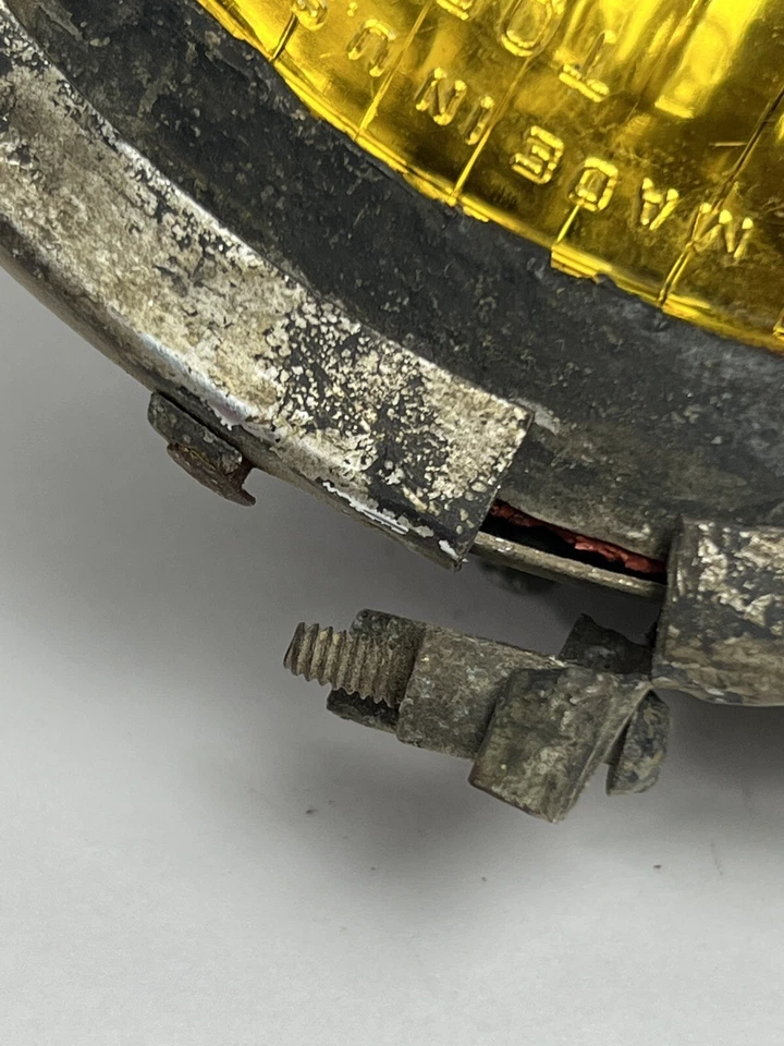 Conjunto de faros antiniebla vintage GE Mazda 4012-A amarillo ámbar, sin probar Foto 2 de 4
