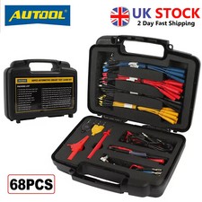 68PCS Multimeter Test Leads Kit Automotive Electrical System Circuit Probe Set
