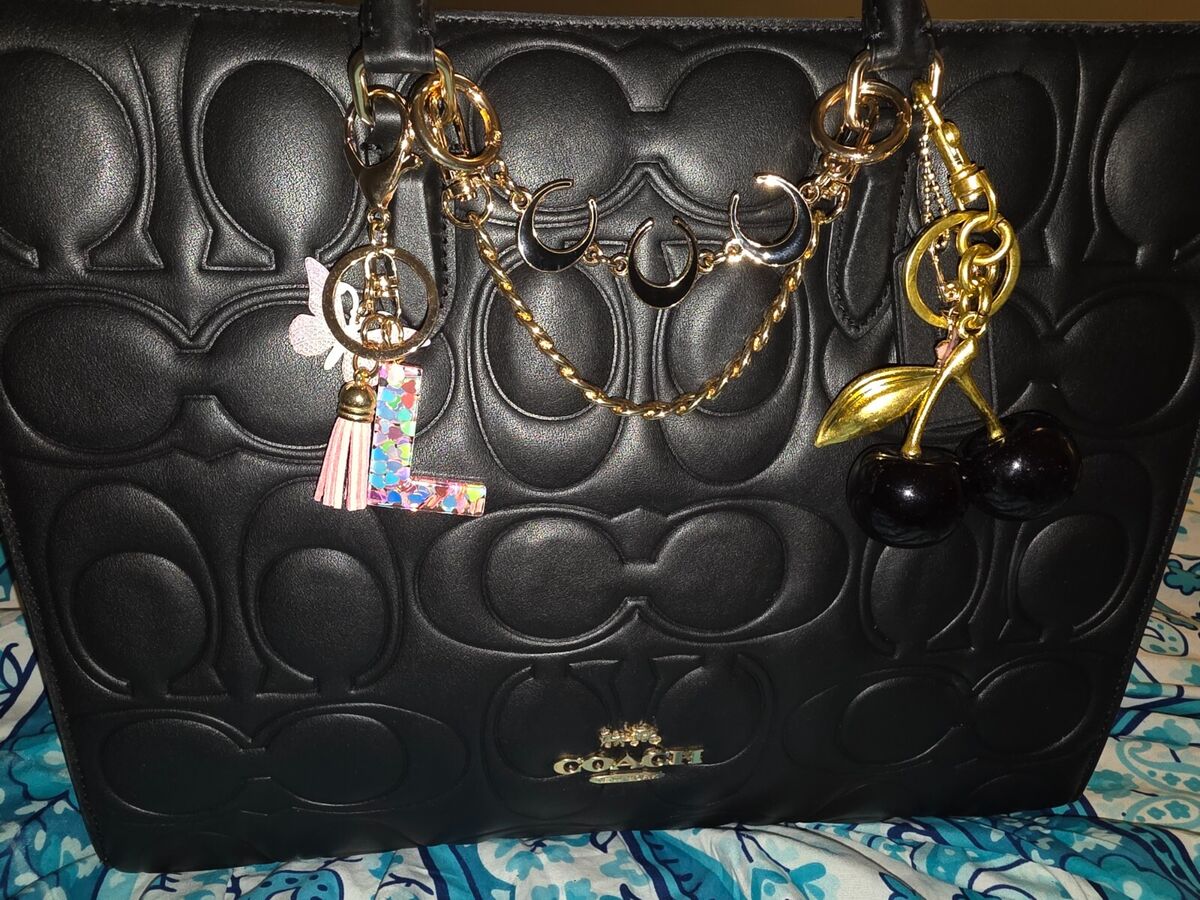 NWT Coach Large Maggie Tote Bag In Blocked Signature Leather